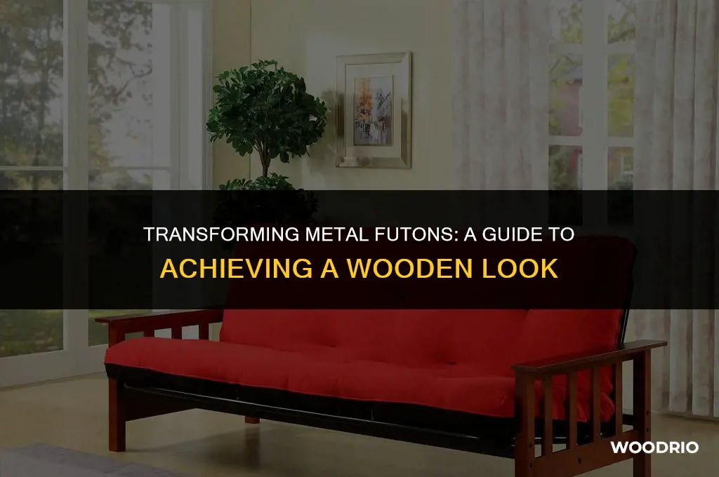 how to make a metal futon look like wood