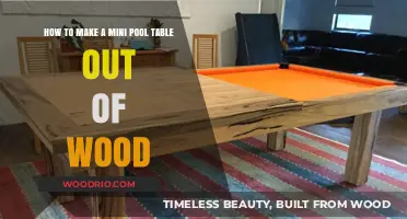 DIY Woodworking Guide: Crafting a Compact Pool Table from Scratch