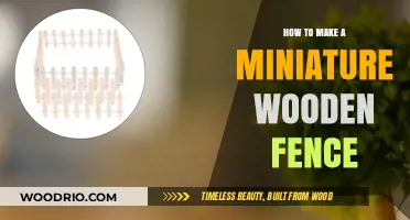 Crafting Charm: A Guide to Making Miniature Wooden Fences
