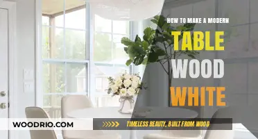 Crafting a Sleek Modern White Wood Table: DIY Guide
