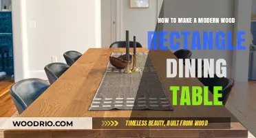 Crafting a Sleek Modern Wood Rectangle Dining Table: DIY Guide