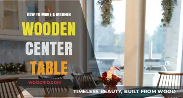 Crafting a Sleek Modern Wooden Center Table: DIY Guide