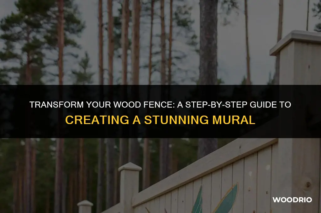how to make a mural on a wood fence