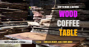 Crafting a Rustic Natural Wood Coffee Table: DIY Guide