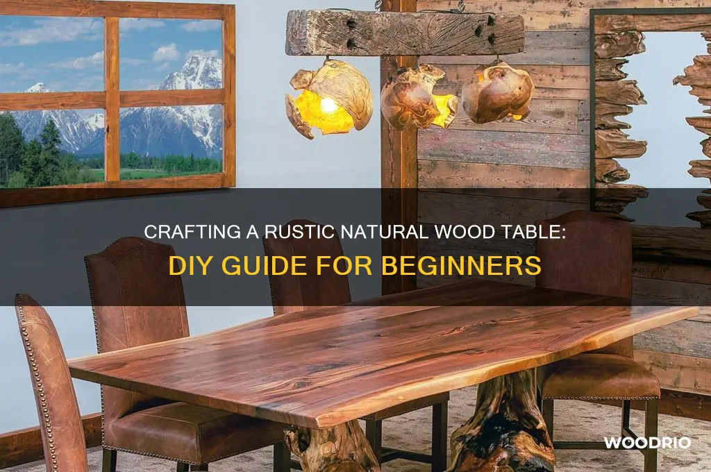 how to make a natural wood looking table
