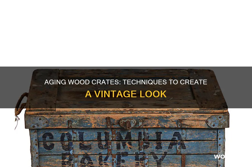 how to make a new wooden crate look old