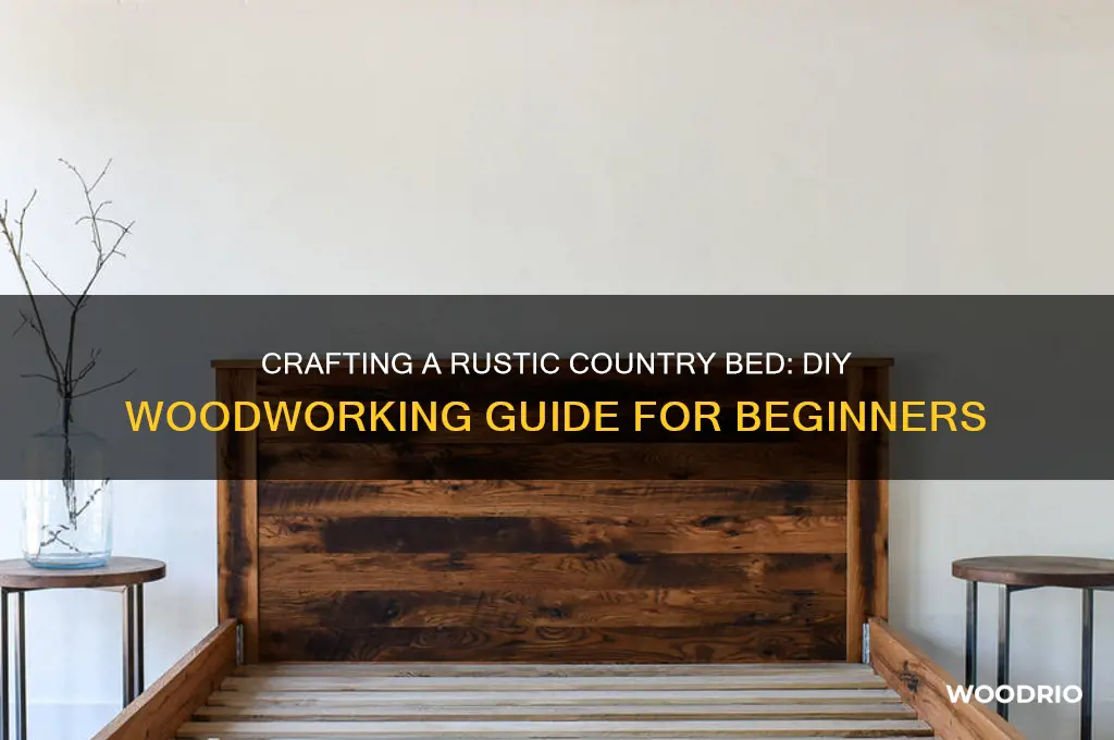 how to make a old country bed out of wood