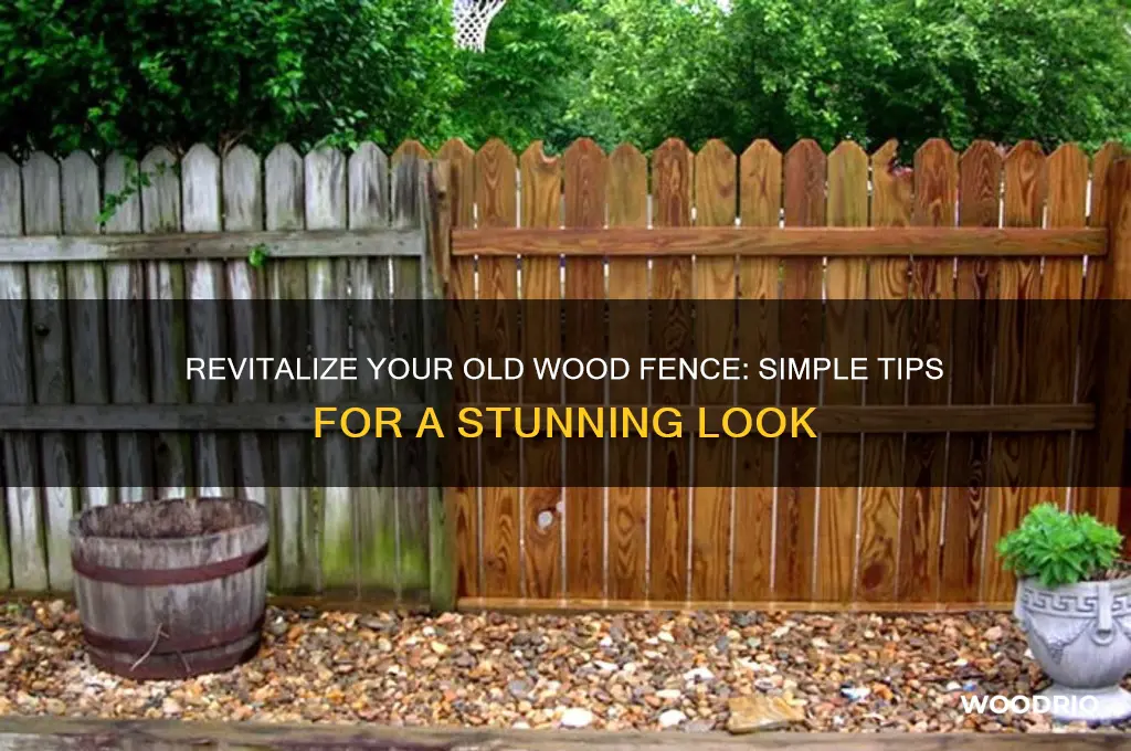how to make a old wood fence look nice