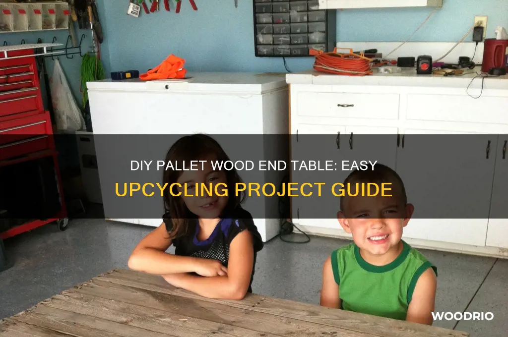 how to make a pallet wood end table