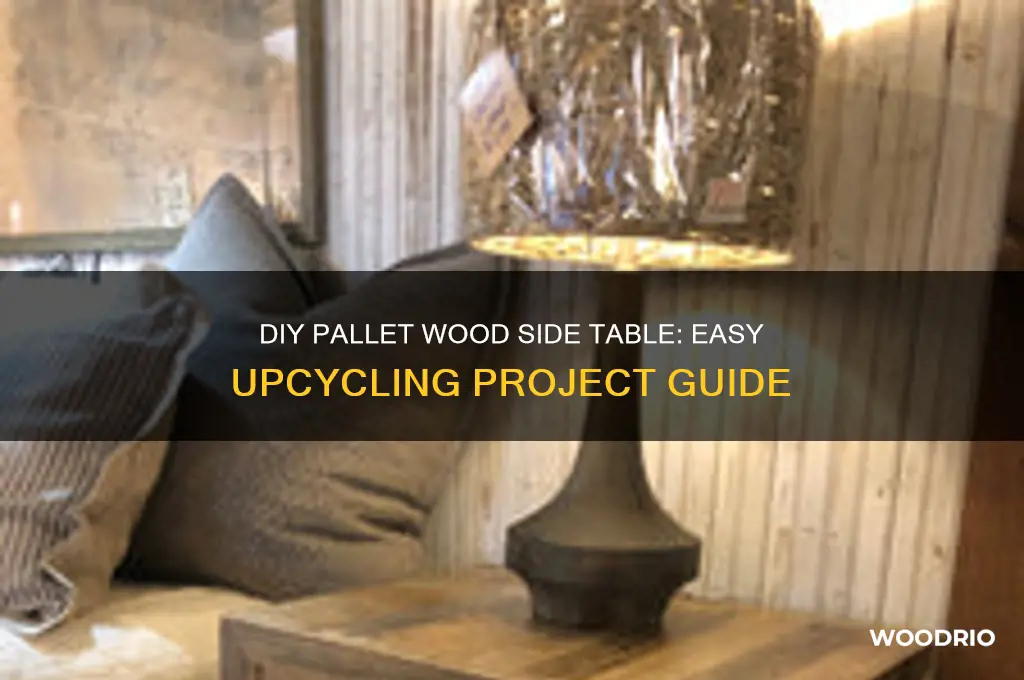 how to make a pallet wood side table