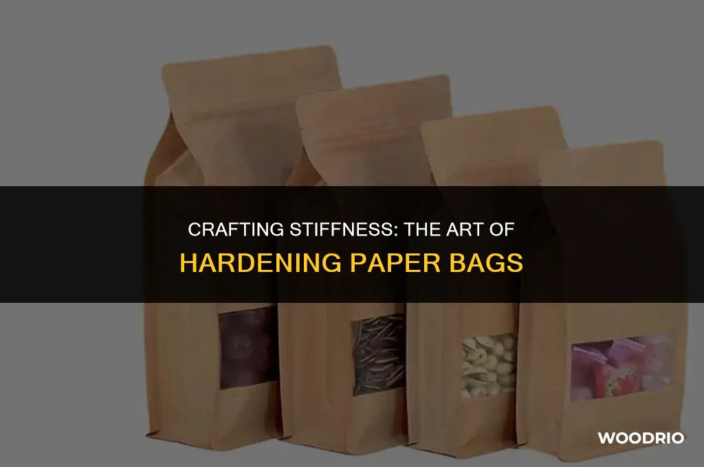 how to make a paper bag hard like wood