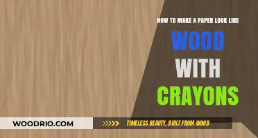 Crafting Illusion: Transforming Paper into Wood with Crayons