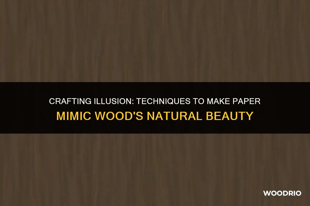 how to make a paper look like wood