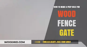 Crafting Privacy: A Guide to Installing Peep Holes in Wood Fence Gates