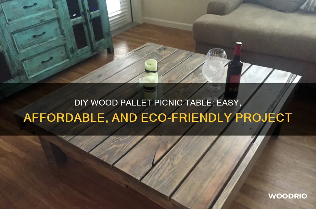 how to make a picnic table out of wood pallets
