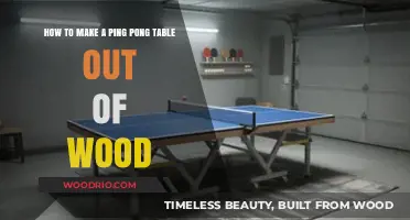 DIY Wooden Ping Pong Table: Step-by-Step Guide to Building Your Own