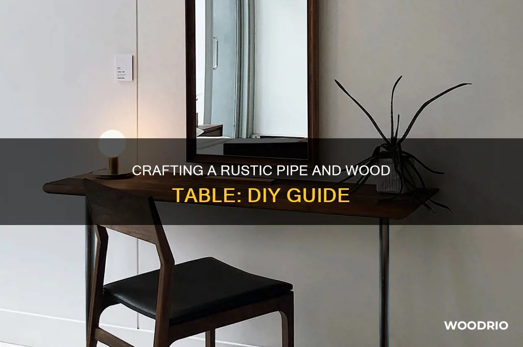 how to make a pipe and wood table