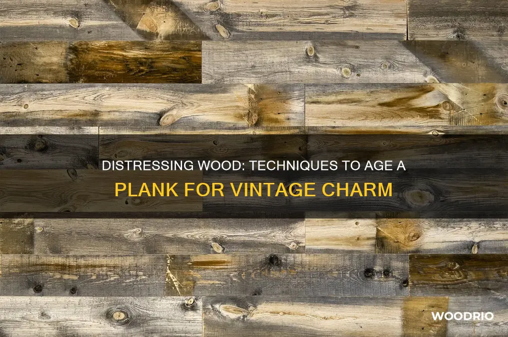 how to make a plank of wood look old
