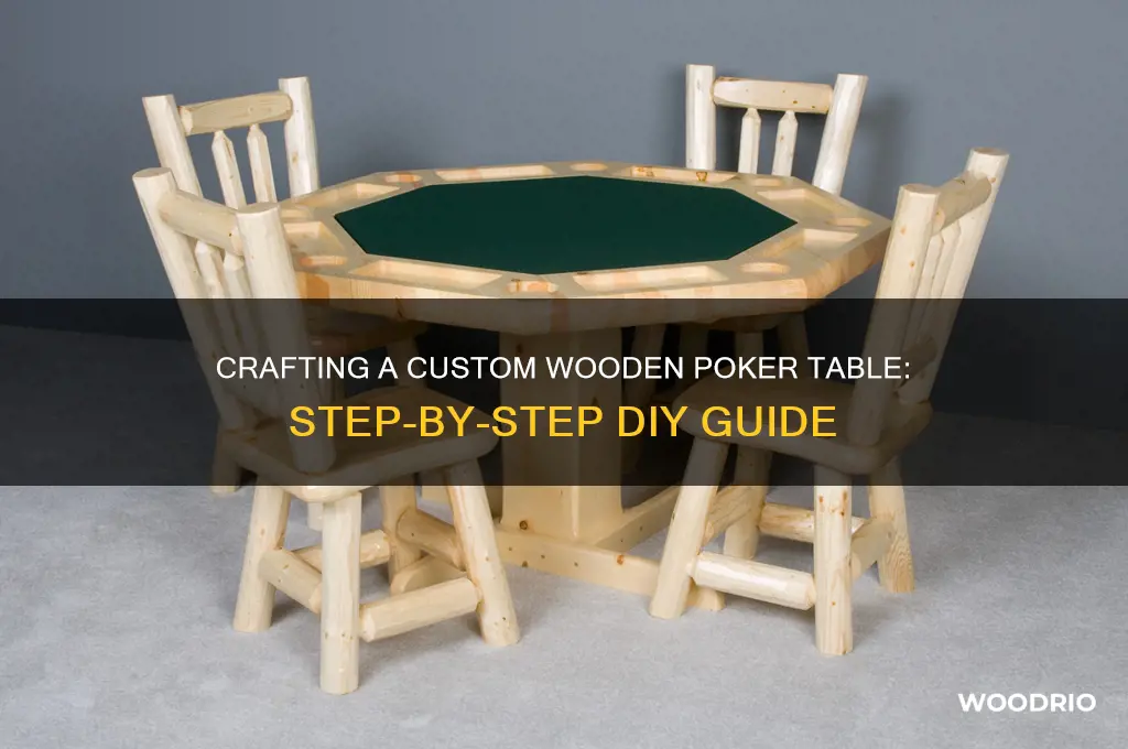 how to make a poker table out of wood