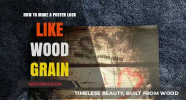 Crafting a Wood Grain Illusion: Tips for Poster Design