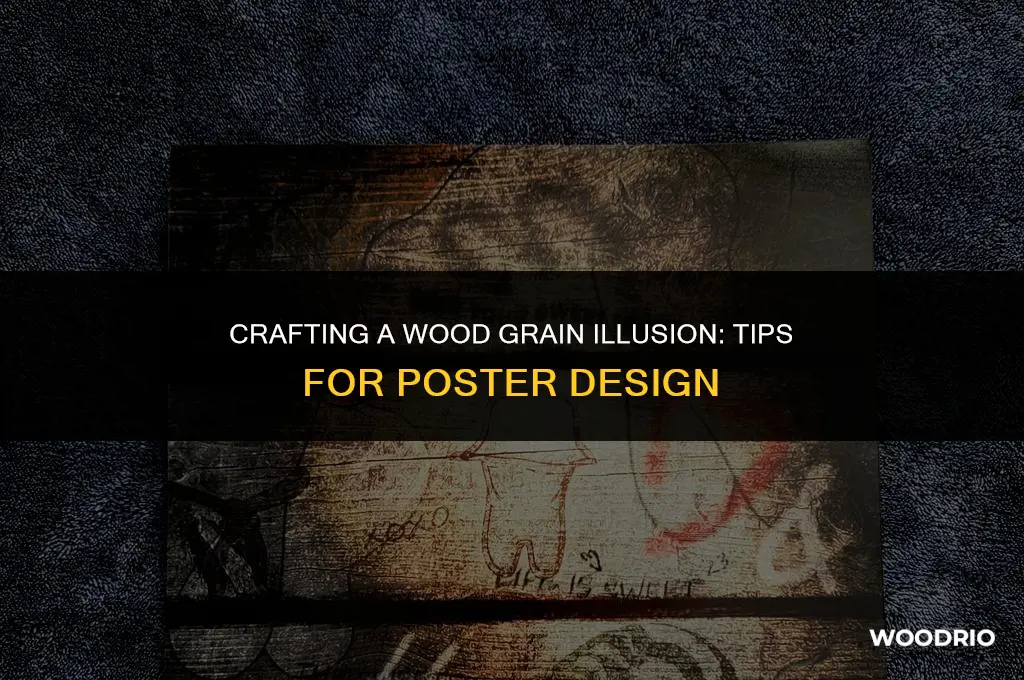 how to make a poster look like wood grain