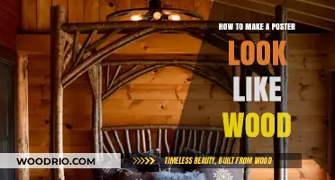 Crafting a Rustic Look: How to Make a Poster Appear Wooden