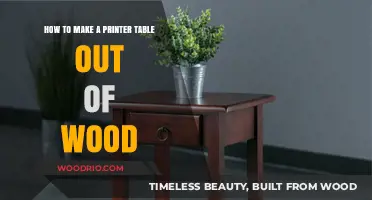 DIY Wood Printer Table: Crafting a Functional Workspace Essential