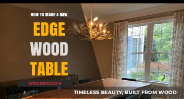 Crafting a Stunning Raw Edge Wood Table: DIY Guide & Tips