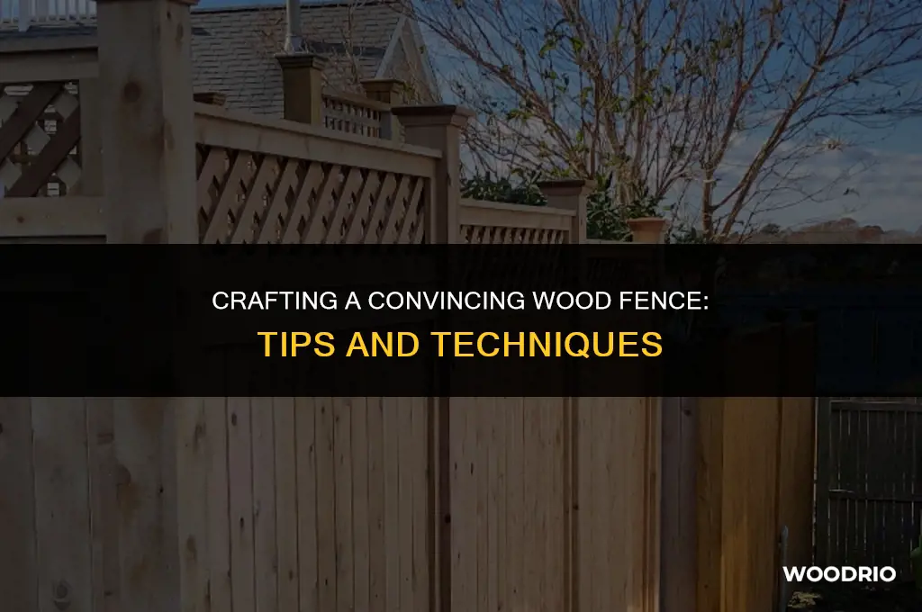 how to make a realistic wood fence