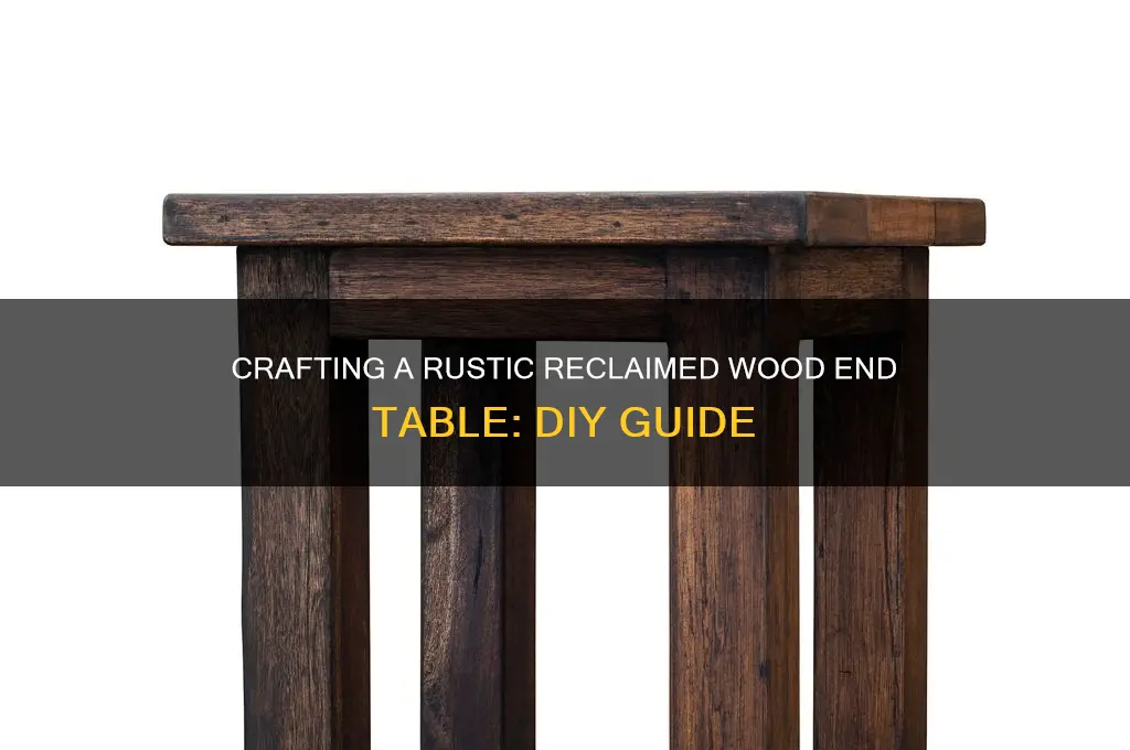 how to make a reclaimed wood end table