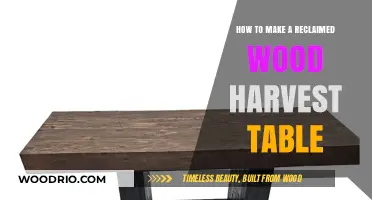 Crafting a Rustic Reclaimed Wood Harvest Table: DIY Guide
