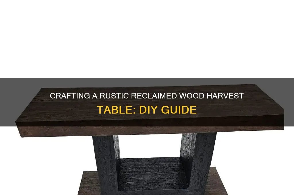 how to make a reclaimed wood harvest table