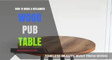 Crafting a Rustic Reclaimed Wood Pub Table: DIY Guide