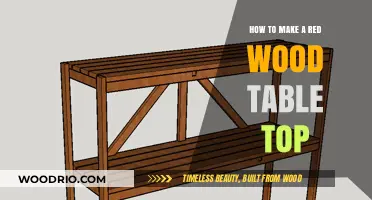Crafting a Stunning Red Wood Table Top: DIY Guide