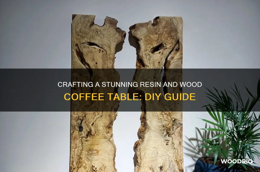 how to make a resin and wood coffee table