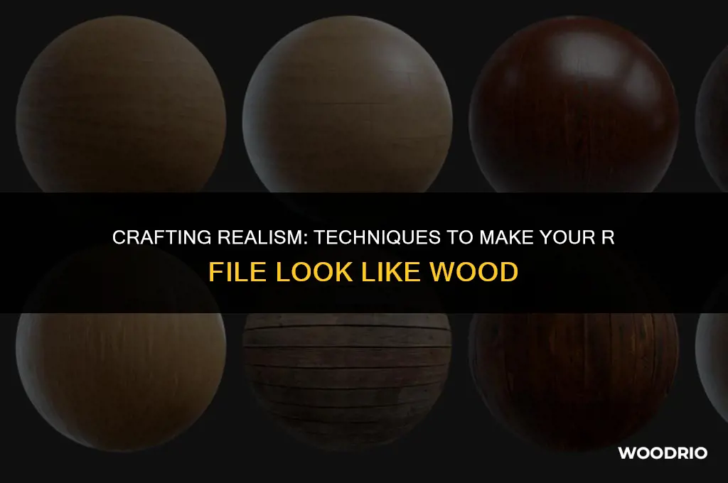 how to make a rfile look like wood