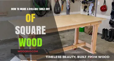 DIY Rolling Table: Crafting a Square Wood Masterpiece with Wheels