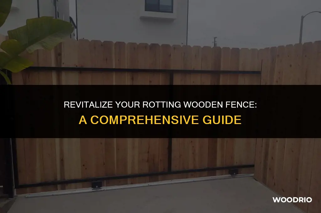 how to make a roting wooden fence look better