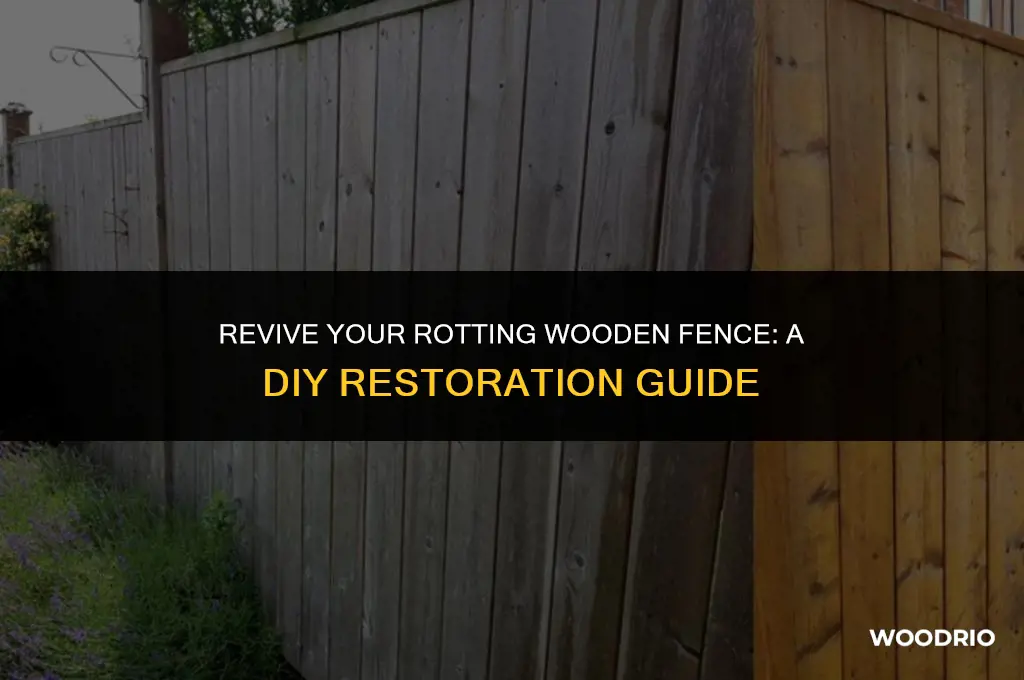 how to make a rotting wooden fence look