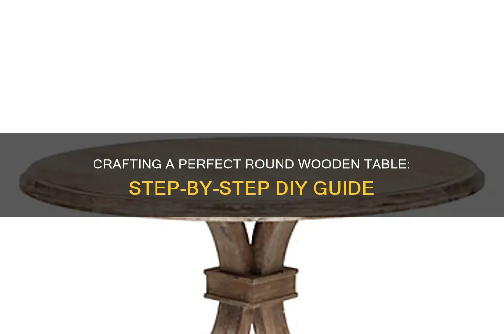 how to make a round table from wood