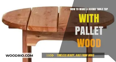 Crafting a Round Pallet Wood Table Top: DIY Guide