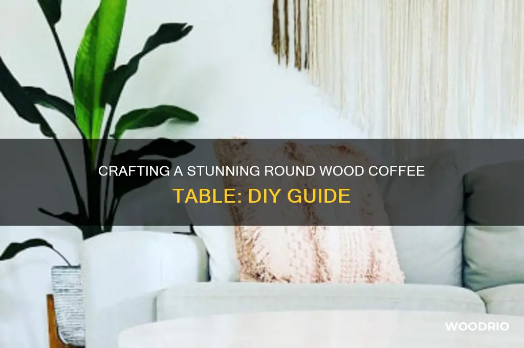 how to make a round wood coffee table