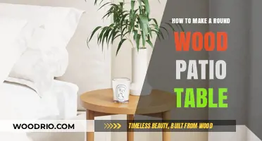 Crafting a Stunning Round Wood Patio Table: DIY Guide