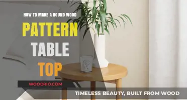Crafting a Stunning Round Wood Pattern Table Top: DIY Guide