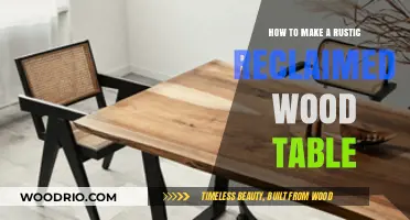 Crafting a Rustic Reclaimed Wood Table: DIY Guide & Tips