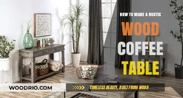 Crafting a Rustic Wood Coffee Table: DIY Guide for Beginners