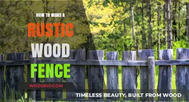 Crafting a Charming Rustic Wood Fence: A Step-by-Step Guide