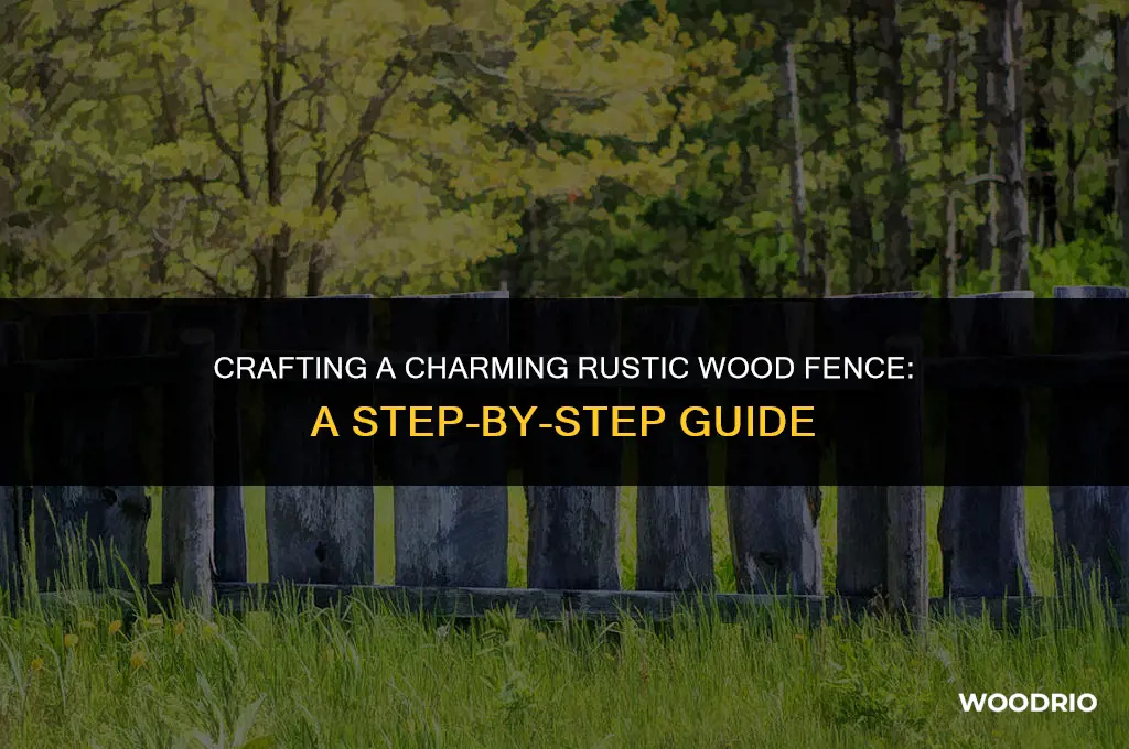 how to make a rustic wood fence
