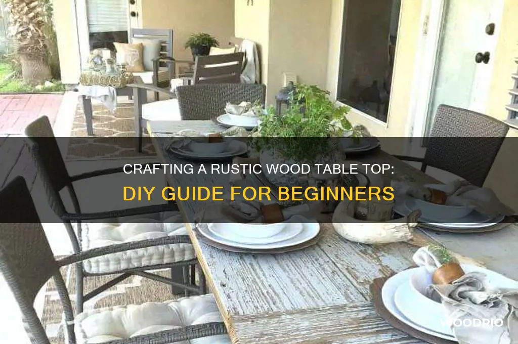 how to make a rustic wood table top