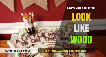 Crafting Edible Elegance: A Guide to Wood-Inspired Sheet Cakes